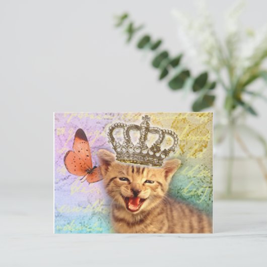 De koning briefkaart (Staand voorkant)