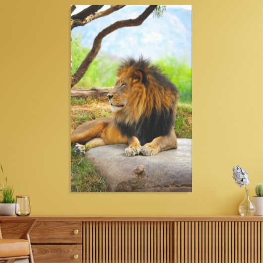 De koning. canvas afdruk (Insitu (Woonkamer))