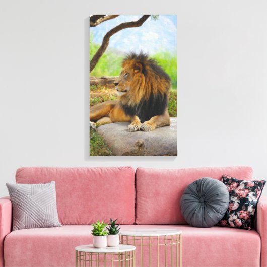 De koning. canvas afdruk (Insitu (Woonkamer))