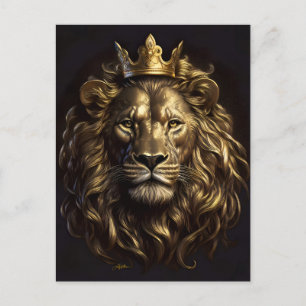 De koning! De niet-zo-laffe leeuw van Oz Briefkaart