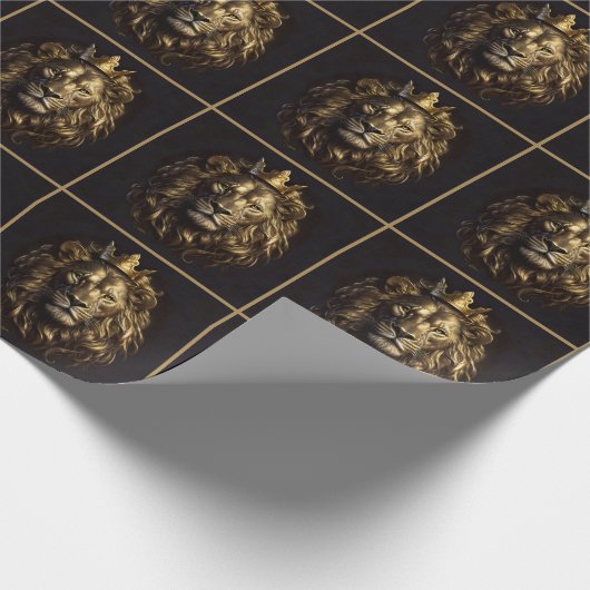 De koning! De niet-zo-laffe leeuw van Oz Cadeaupapier (Hoek)