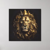 De koning! De niet-zo-laffe leeuw van Oz Canvas Afdruk (Voorkant)