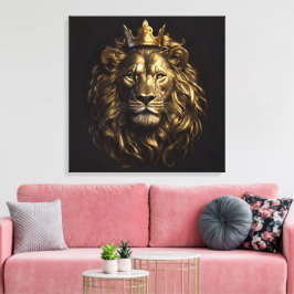 De koning! De niet-zo-laffe leeuw van Oz Canvas Afdruk