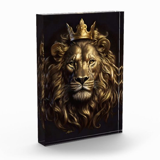 De koning! De niet-zo-laffe leeuw van Oz Fotoblokken (Links)