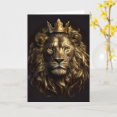 De Koning! De niet-zo-laffe Leeuw van Oz Kaart (Gele Bloem)