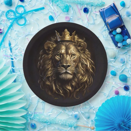 De koning! De niet-zo-laffe leeuw van Oz Papieren Bordje (Feest)