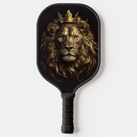 De koning! De niet-zo-laffe leeuw van Oz Pickleball Paddle (Achterkant)