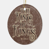 De Koning der Koningen Namen van Jezus Christus Bi Keramisch Ornament (Links)