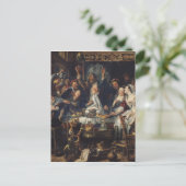 De koning drink briefkaart (Staand voorkant)