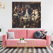 De koning Drink Canvas Afdruk (Insitu (Woonkamer))