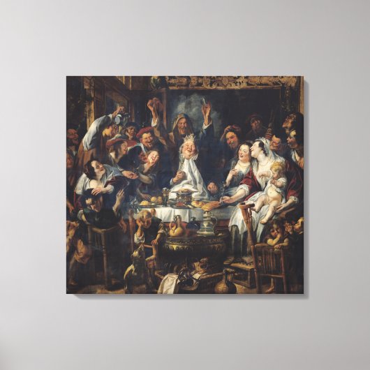 De koning Drink Canvas Afdruk (Voorkant)