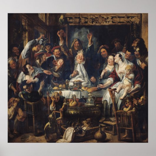 De koning Drink Poster (Voorkant)