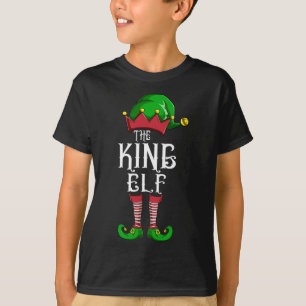 De koning Elf familie komt kerstmis tegemoet T-shirt