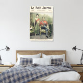 De koning en de koningin van Siam Canvas Afdruk (Insitu (Slaapkamer))