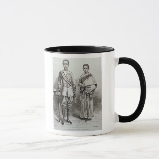 De koning en de koningin van Siam Mok (Rechts)