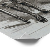 De koning en de koningin van Siam Poster (Hoek)