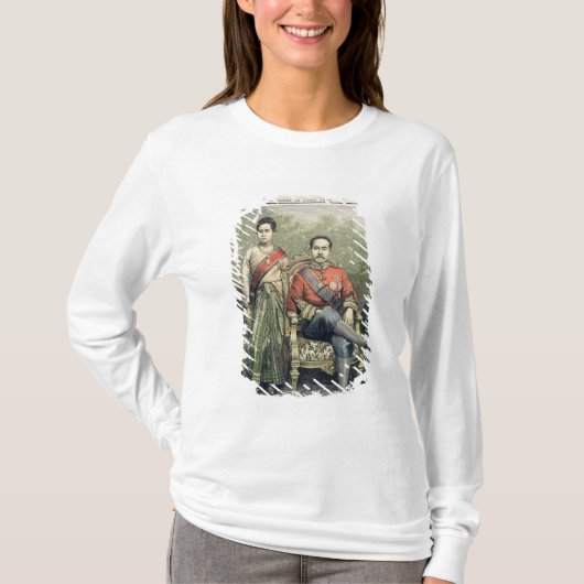 De koning en de koningin van Siam T-shirt (Voorkant)