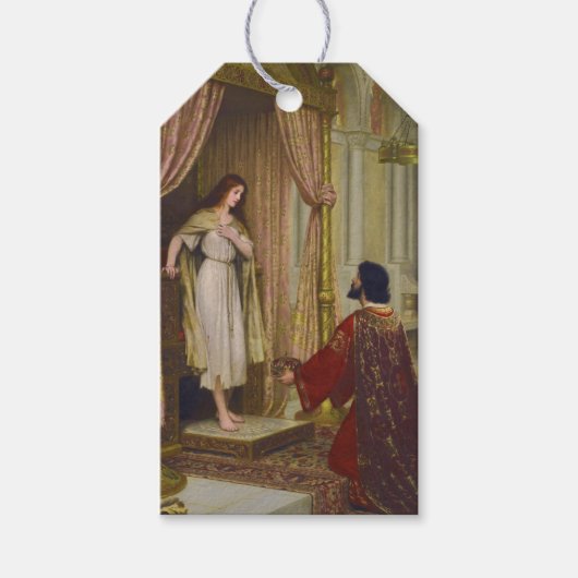 De koning en het bedelmeisje cadeaulabel (Voorkant)