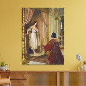 De koning en het bedelmeisje canvas afdruk (Insitu (Woonkamer))