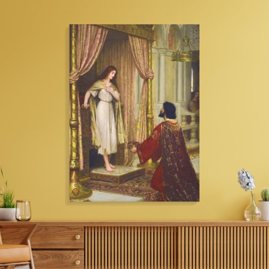 De koning en het bedelmeisje canvas afdruk (Insitu (Woonkamer))