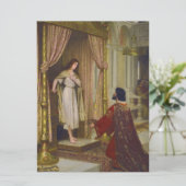De koning en het bedelmeisje kaart (Staand voorkant)