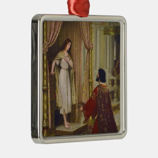 De koning en het bedelmeisje metalen ornament (Rechts)