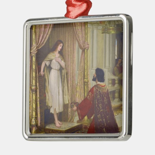 De koning en het bedelmeisje metalen ornament (Links)