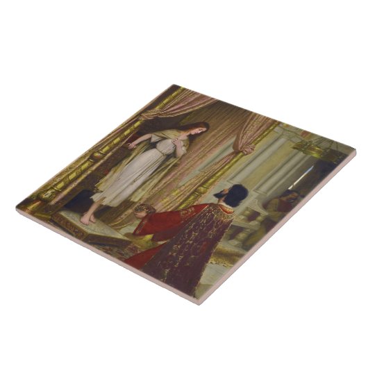 De koning en het bedelmeisje tegeltje (Zijkant)