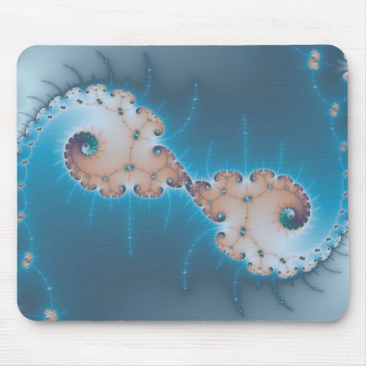 De koning - Fractal Mousepad Muismat (Voorkant)
