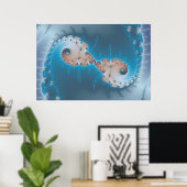 De koning - Fractal Poster (Thuiskantoor)