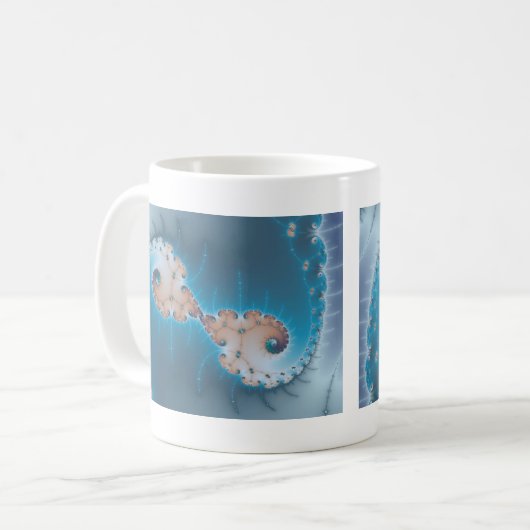 De koning - Fractale Mok (Voorkant links)