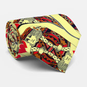 De koning / het Stijlvol / de nacht van de Kaart Stropdas (Opgerold)