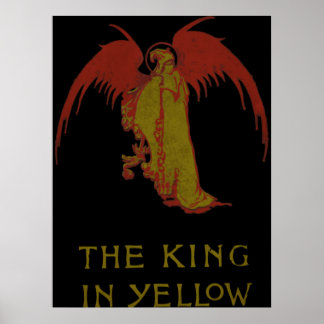 De koning in geel poster