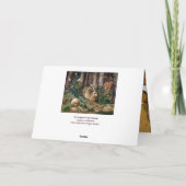 DE KONING IN WOODLAND, EENVOUDIGER EIEREN MET STRO FEESTDAGEN KAART (Achterkant)