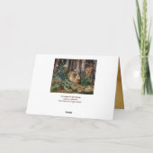 DE KONING IN WOODLAND, EENVOUDIGER EIEREN MET STRO FEESTDAGEN KAART (Achterkant)