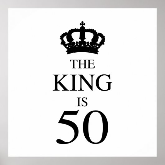 De koning is 50 poster (Voorkant)