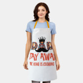 De koning is aan het koken: Geometrische letters Schort (Gedragen)