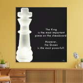 De koning is... canvas afdruk (Insitu (Woonkamer))