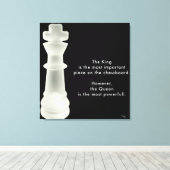 De koning is... canvas afdruk (Insitu (Houten vloer))