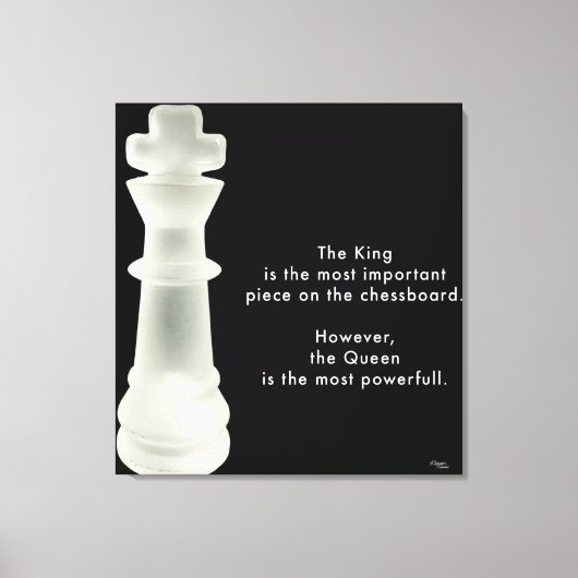 De koning is... canvas afdruk (Voorkant)