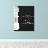 De koning is... canvas afdruk (Insitu (Houten vloer))