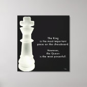 De koning is... canvas afdruk (Voorkant)