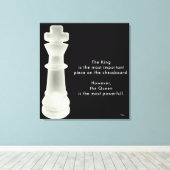 De koning is... canvas afdruk (Insitu (Houten vloer))