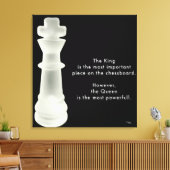 De koning is... canvas afdruk (Insitu (Woonkamer))