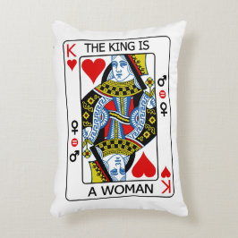 De koning is een vrouw accent kussen