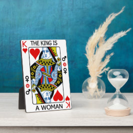 De koning is een vrouw fotoplaat