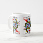 De koning is een vrouw koffiemok (Voorkant links)