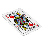 De koning is een vrouw magneet (Rechterzijde)