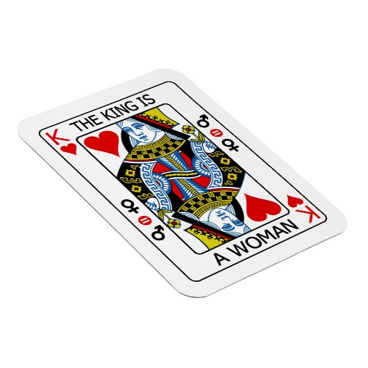 De koning is een vrouw magneet (Rechterzijde)