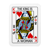 De koning is een vrouw magneet (Verticaal)